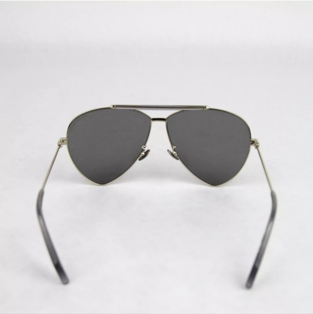 ALEXANDER MCQUEEN Blue Reflective Aviator Sunglasses, NWT - Picture 3 of 7